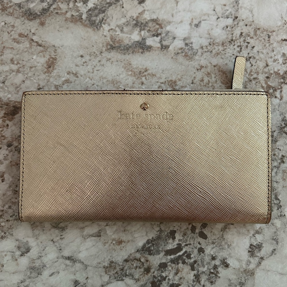 Kate Spade Metallic Gold Wallet